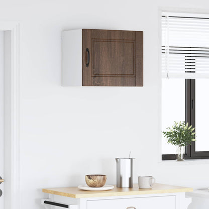 vidaXL Wall Cabinet PORTO Brown Oak 50 x 31 x 40 cm Engineered Wood