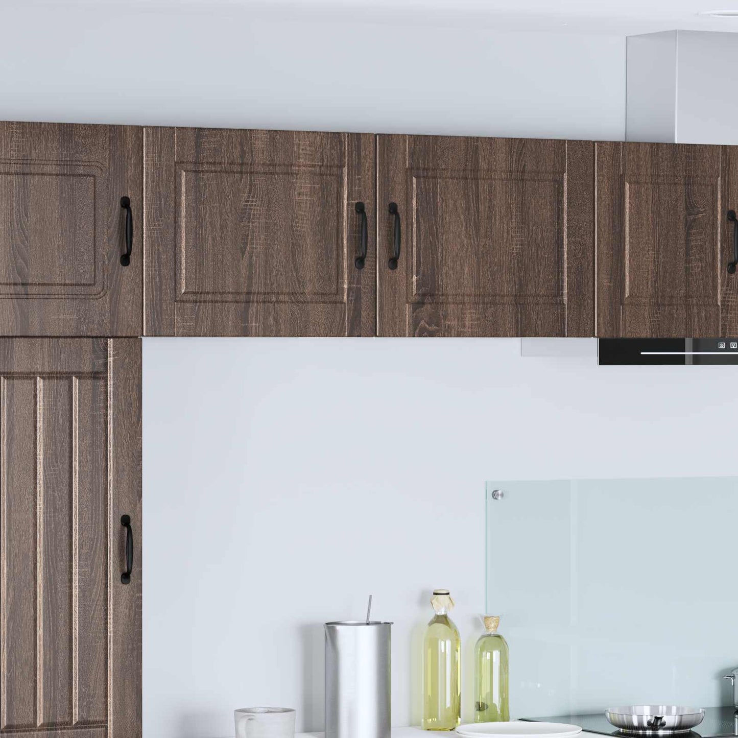 vidaXL Wall Cabinet PORTO 2 pcs Brown Oak 50 x 31 x 40 cm