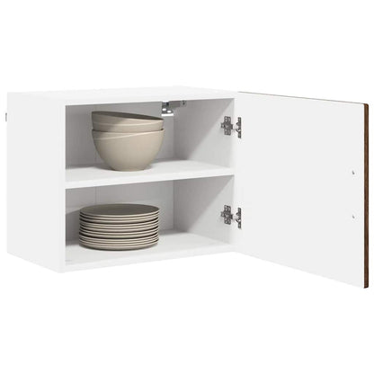 vidaXL Wall Cabinet PORTO 2 pcs Brown Oak 50 x 31 x 40 cm