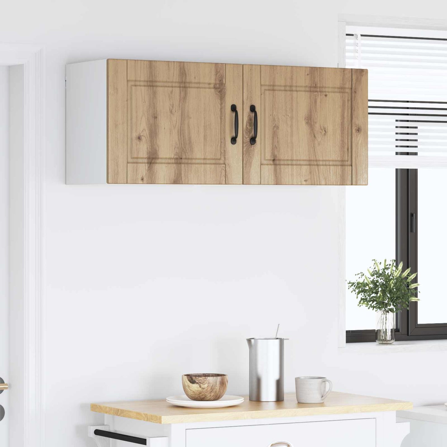 vidaXL Wall Cabinet PORTO 2 pcs Artisan Oak 50 x 31 x 40 cm