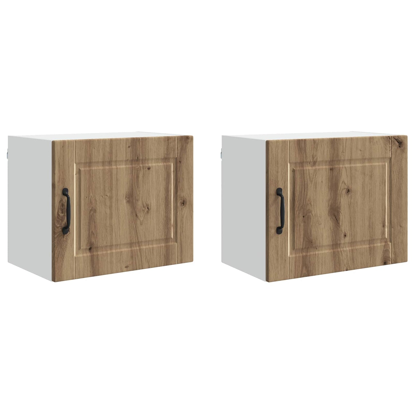 vidaXL Wall Cabinet PORTO 2 pcs Artisan Oak 50 x 31 x 40 cm