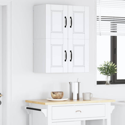 vidaXL Wall Cabinet PORTO 2 pcs White 60 x 31 x 40 cm Engineered Wood