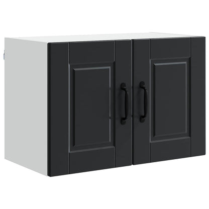 vidaXL Wall Cabinet PORTO Black 60 x 31 x 40 cm Engineered Wood
