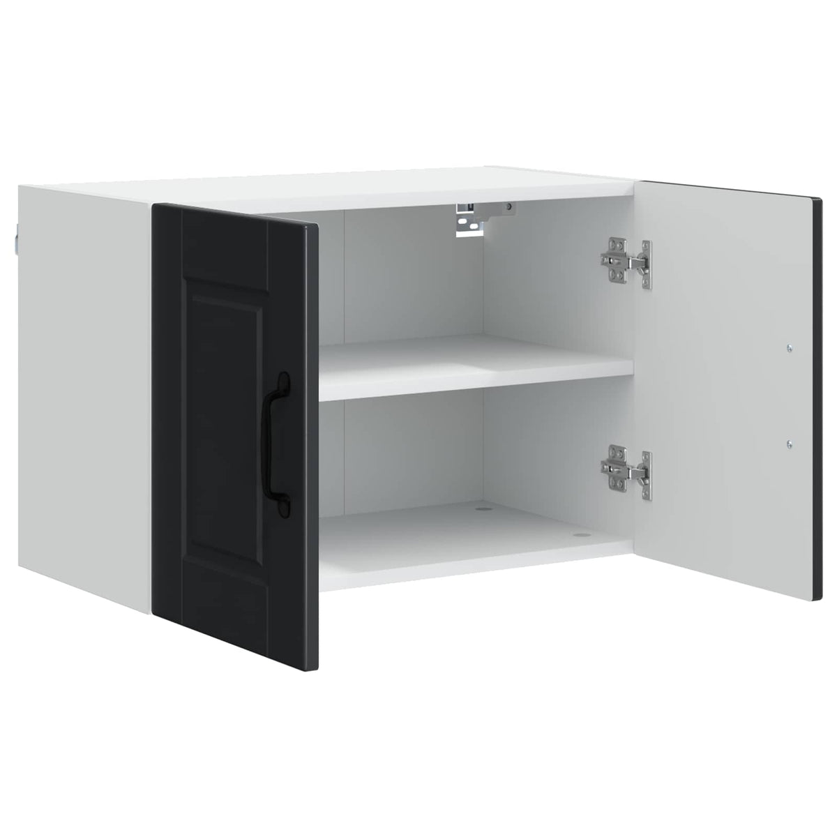 vidaXL Wall Cabinet PORTO Black 60 x 31 x 40 cm Engineered Wood