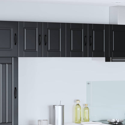 vidaXL Wall Cabinet PORTO 2 pcs Black 60 x 31 x 40 cm Engineered Wood