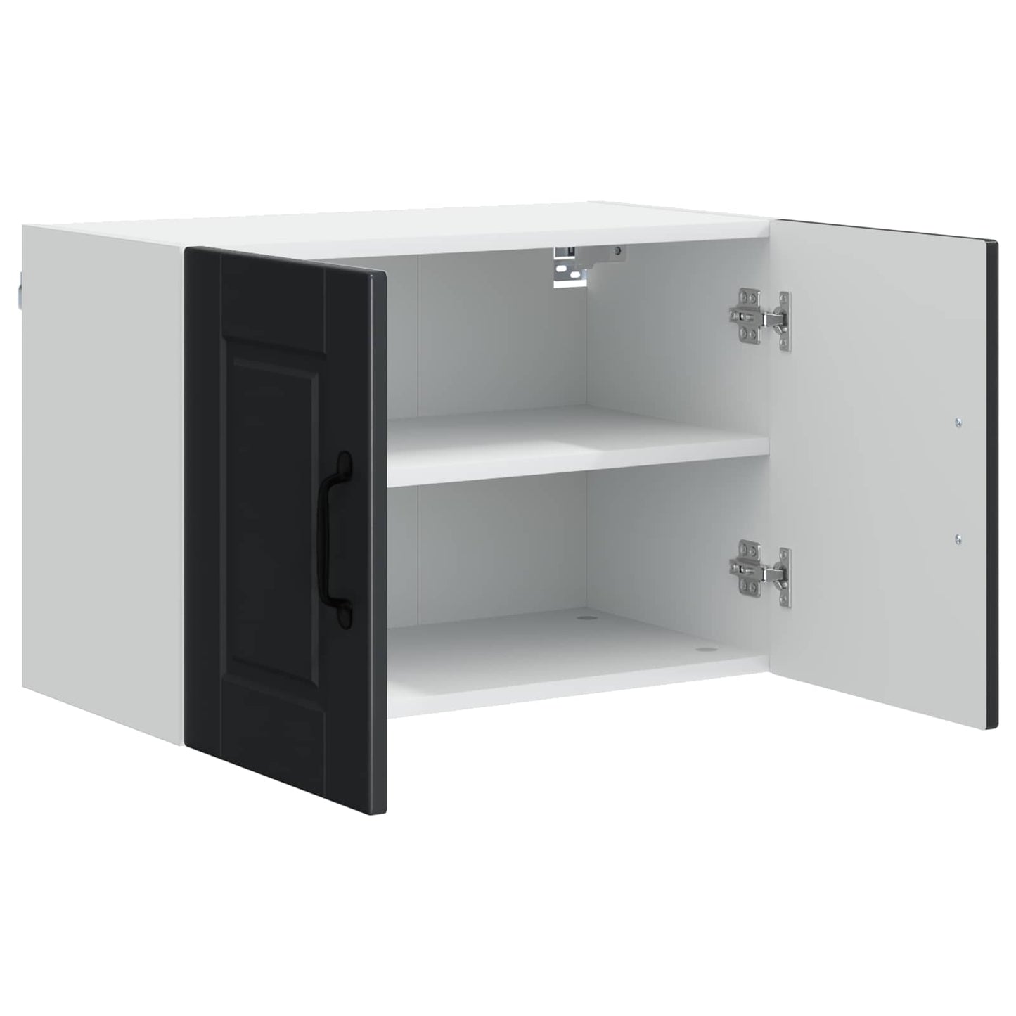 vidaXL Wall Cabinet PORTO 2 pcs Black 60 x 31 x 40 cm Engineered Wood