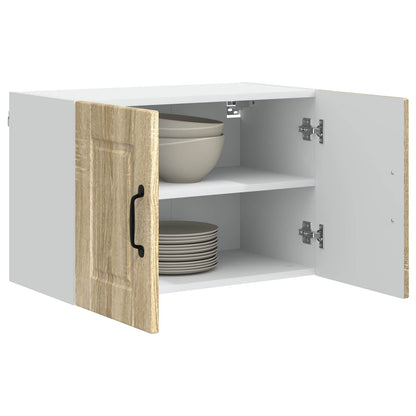 vidaXL Wall Cabinet PORTO Sonoma Oak 60 x 31 x 40 cm Engineered Wood