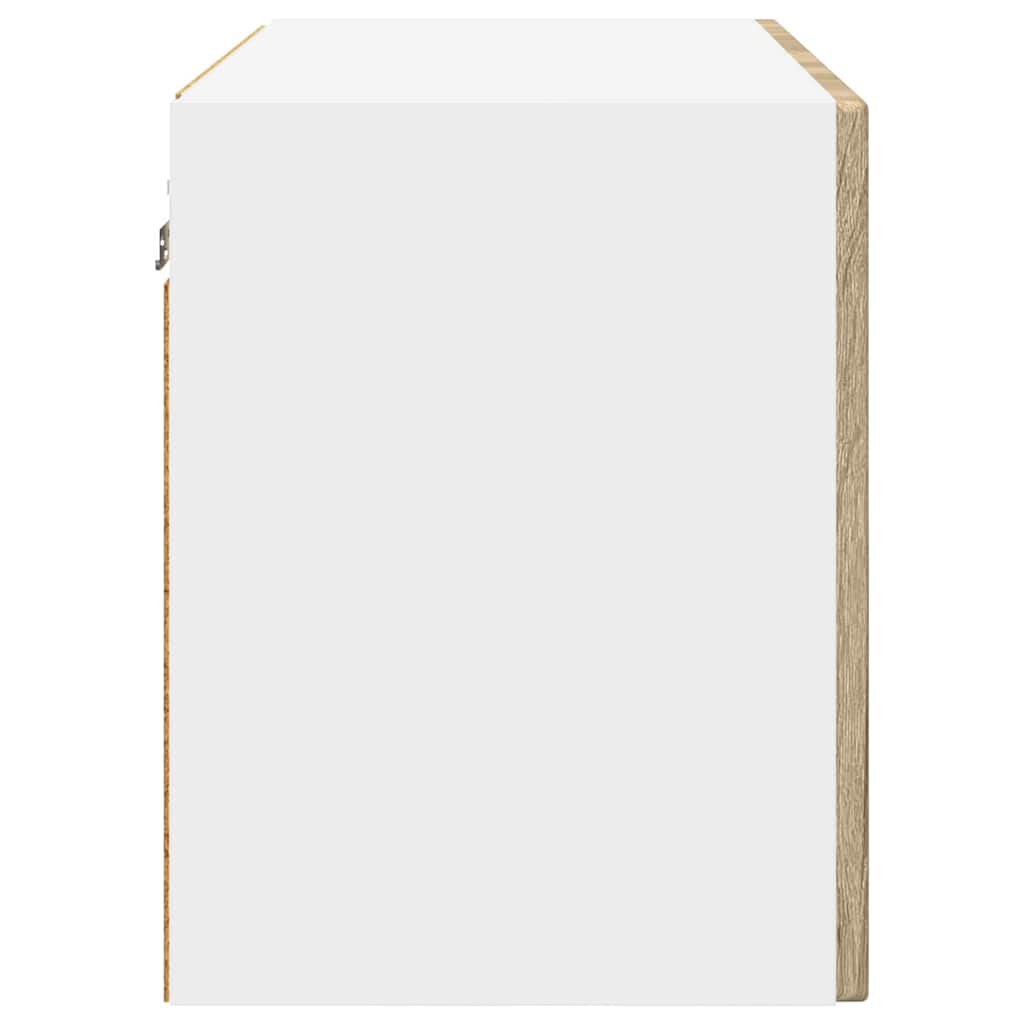 vidaXL Wall Cabinet PORTO Sonoma Oak 60 x 31 x 40 cm Engineered Wood