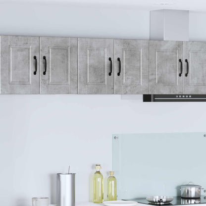 vidaXL Wall Cabinet PORTO 2 pcs Concrete Grey 60 x 31 x 40 cm