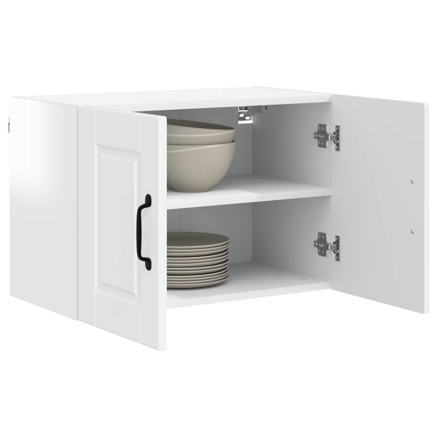 vidaXL Wall Cabinet PORTO High Gloss White 60 x 31 x 40 cm