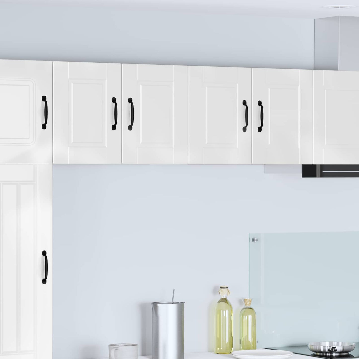 vidaXL Wall Cabinet PORTO 2 pcs High Gloss White 60 x 31 x 40 cm