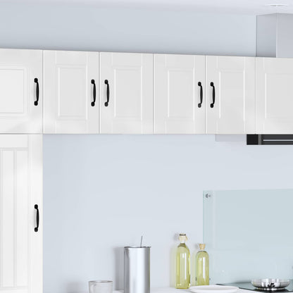 vidaXL Wall Cabinet PORTO 2 pcs High Gloss White 60 x 31 x 40 cm
