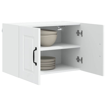vidaXL Wall Cabinet PORTO 2 pcs High Gloss White 60 x 31 x 40 cm