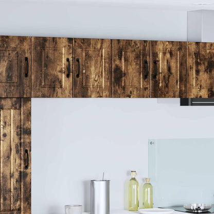 vidaXL Wall Cabinet PORTO Smoked Oak 60 x 31 x 40 cm Engineered Wood