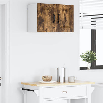vidaXL Wall Cabinet PORTO Smoked Oak 60 x 31 x 40 cm Engineered Wood