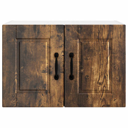 vidaXL Wall Cabinet PORTO Smoked Oak 60 x 31 x 40 cm Engineered Wood
