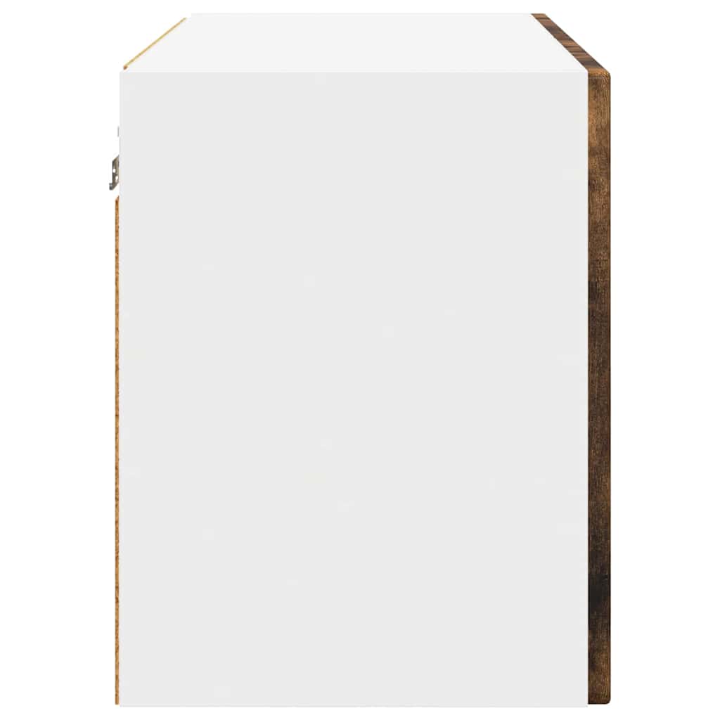 vidaXL Wall Cabinet PORTO Smoked Oak 60 x 31 x 40 cm Engineered Wood