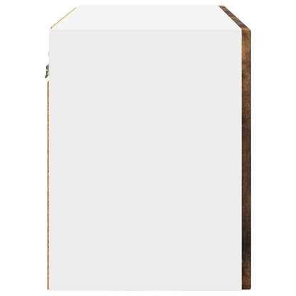 vidaXL Wall Cabinet PORTO Smoked Oak 60 x 31 x 40 cm Engineered Wood