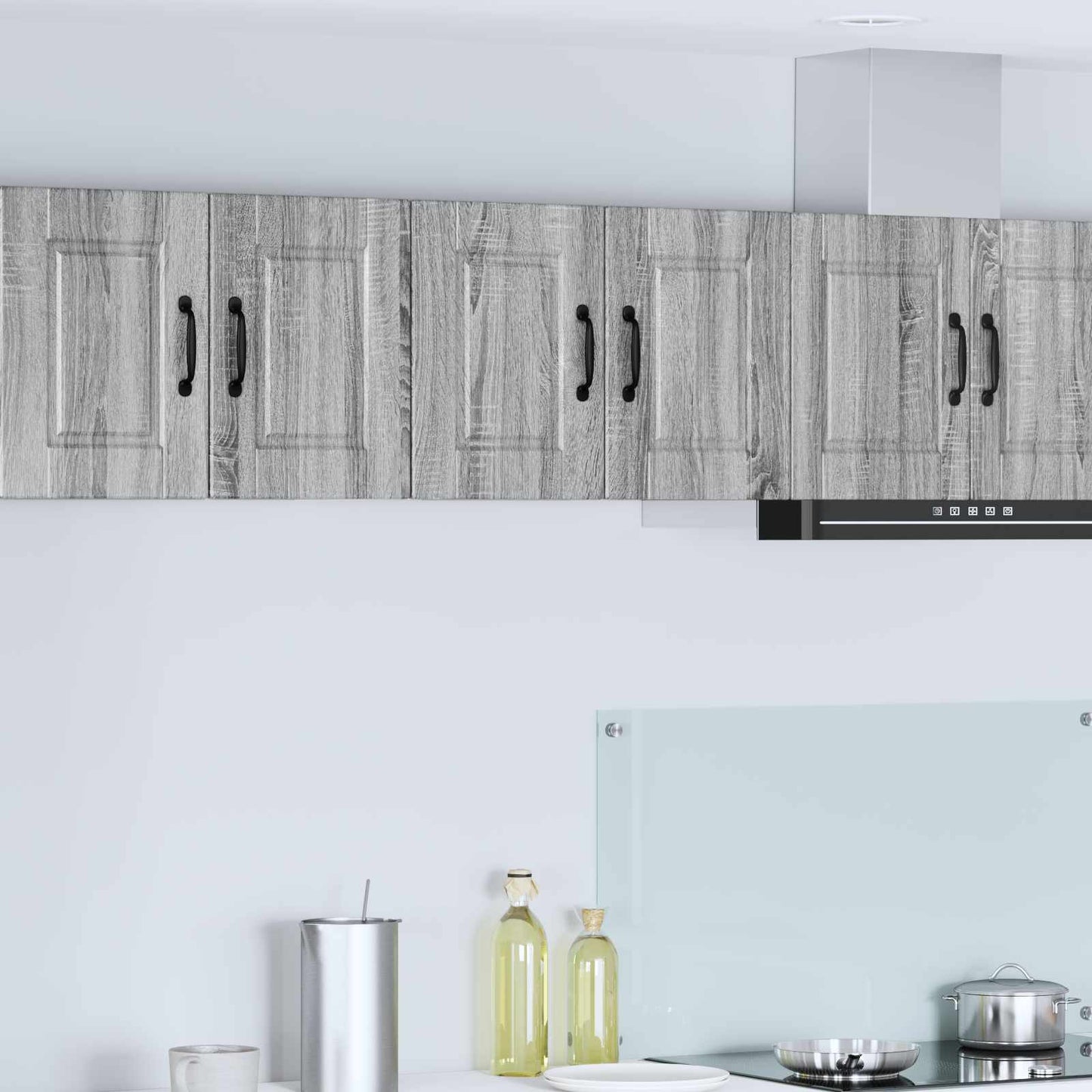 vidaXL Wall Cabinet PORTO Grey Sonoma 60 x 31 x 40 cm Engineered Wood