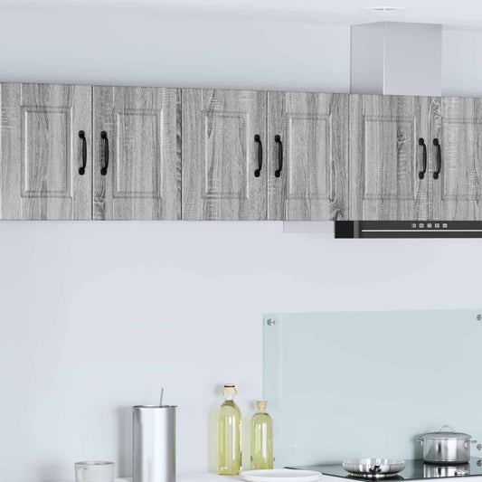 vidaXL Wall Cabinet PORTO Grey Sonoma 60 x 31 x 40 cm Engineered Wood