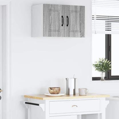 vidaXL Wall Cabinet PORTO Grey Sonoma 60 x 31 x 40 cm Engineered Wood