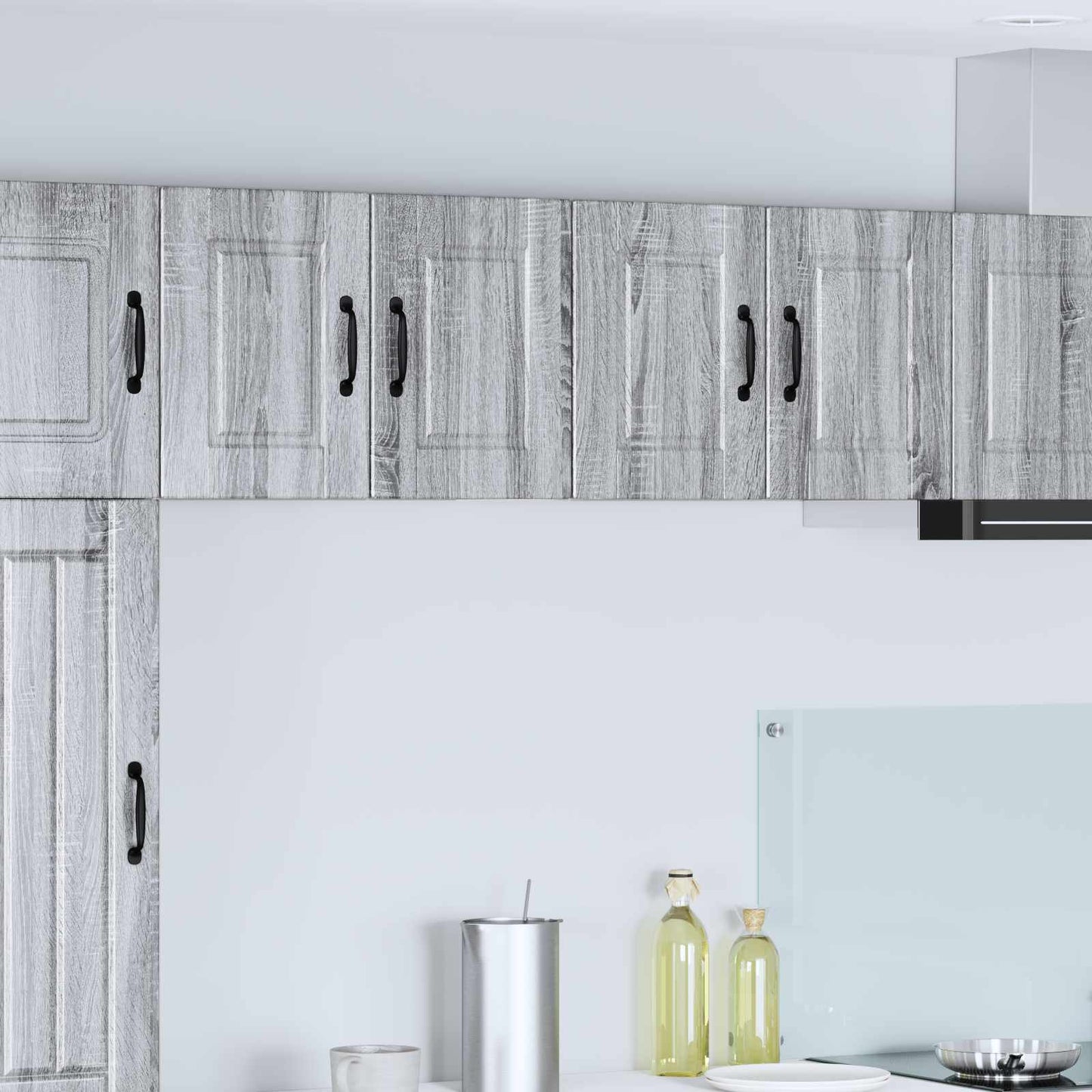 vidaXL Wall Cabinet PORTO 2 pcs Grey Sonoma 60 x 31 x 40 cm