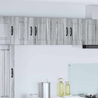vidaXL Wall Cabinet PORTO 2 pcs Grey Sonoma 60 x 31 x 40 cm