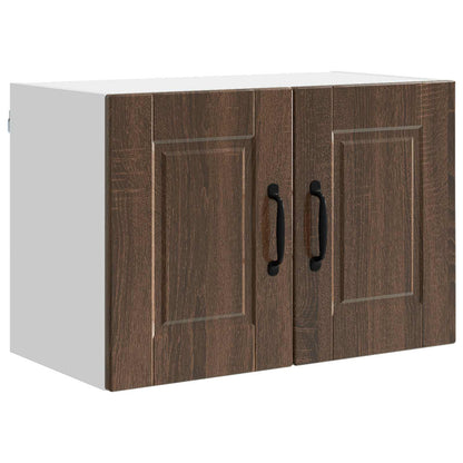 vidaXL Wall Cabinet PORTO Brown Oak 60 x 31 x 40 cm Engineered Wood
