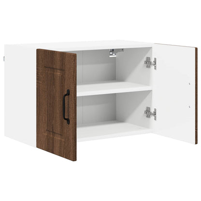 vidaXL Wall Cabinet PORTO Brown Oak 60 x 31 x 40 cm Engineered Wood