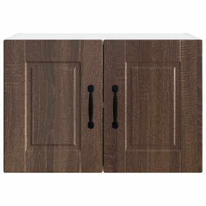 vidaXL Wall Cabinet PORTO Brown Oak 60 x 31 x 40 cm Engineered Wood