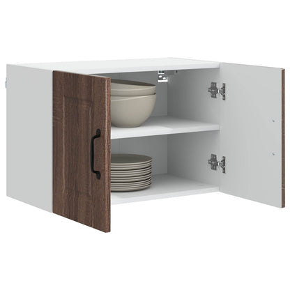 vidaXL Wall Cabinet PORTO Brown Oak 60 x 31 x 40 cm Engineered Wood