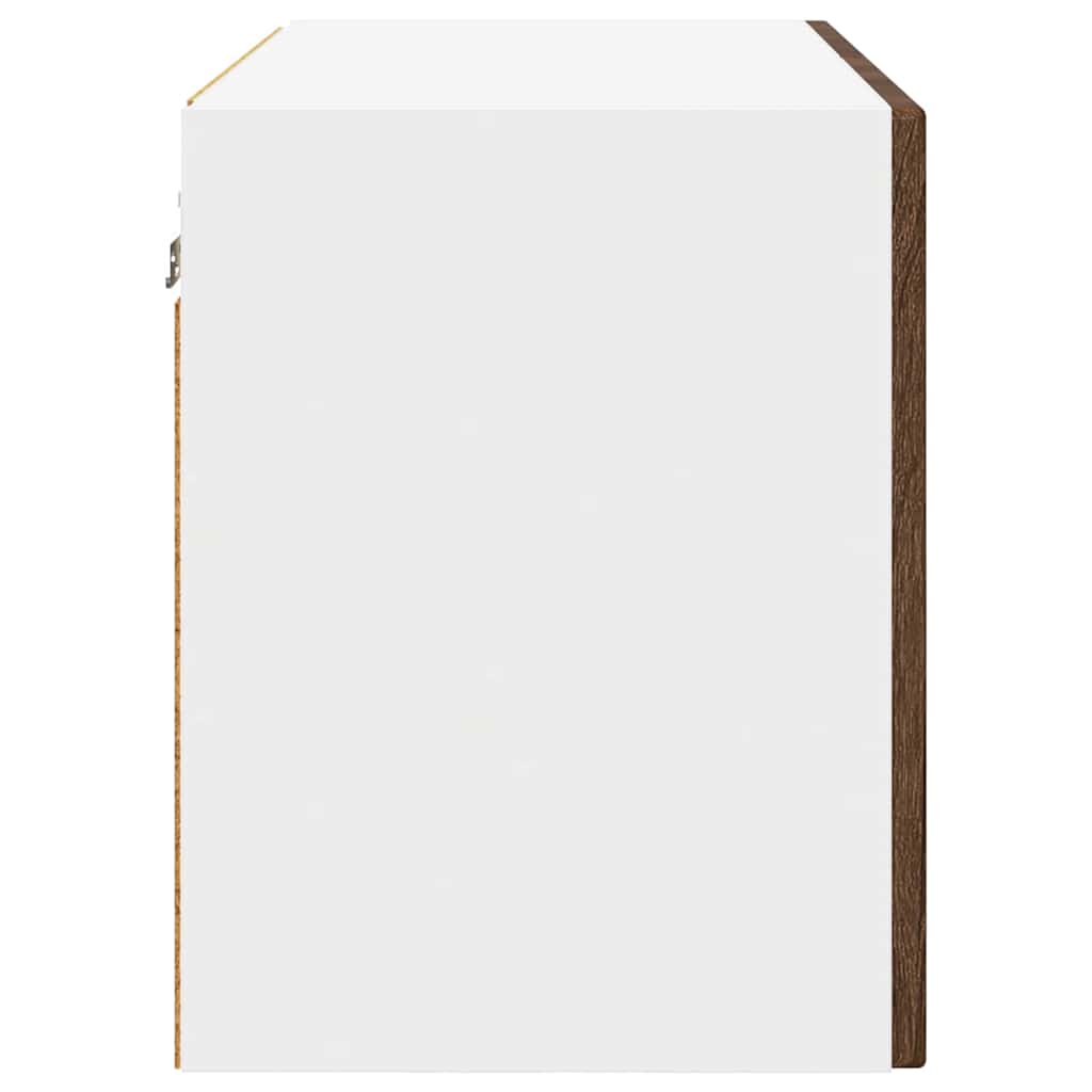vidaXL Wall Cabinet PORTO Brown Oak 60 x 31 x 40 cm Engineered Wood