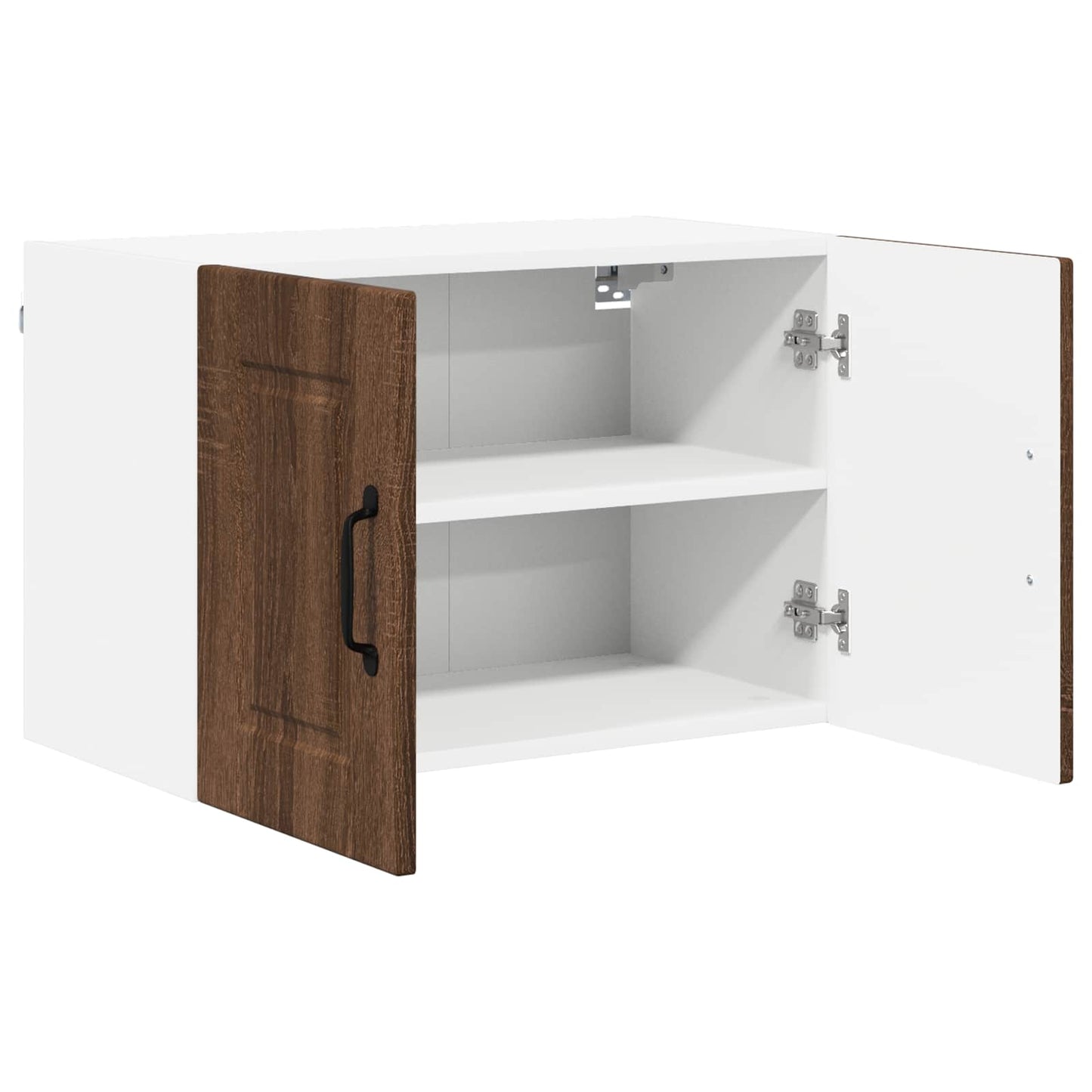 vidaXL Wall Cabinet PORTO 2 pcs Brown Oak 60 x 31 x 40 cm