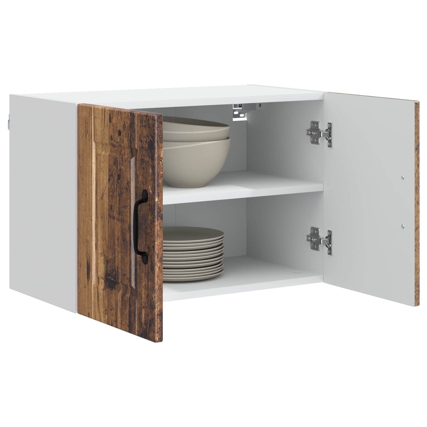 vidaXL Wall Cabinet PORTO Old Wood 60 x 31 x 40 cm Engineered Wood