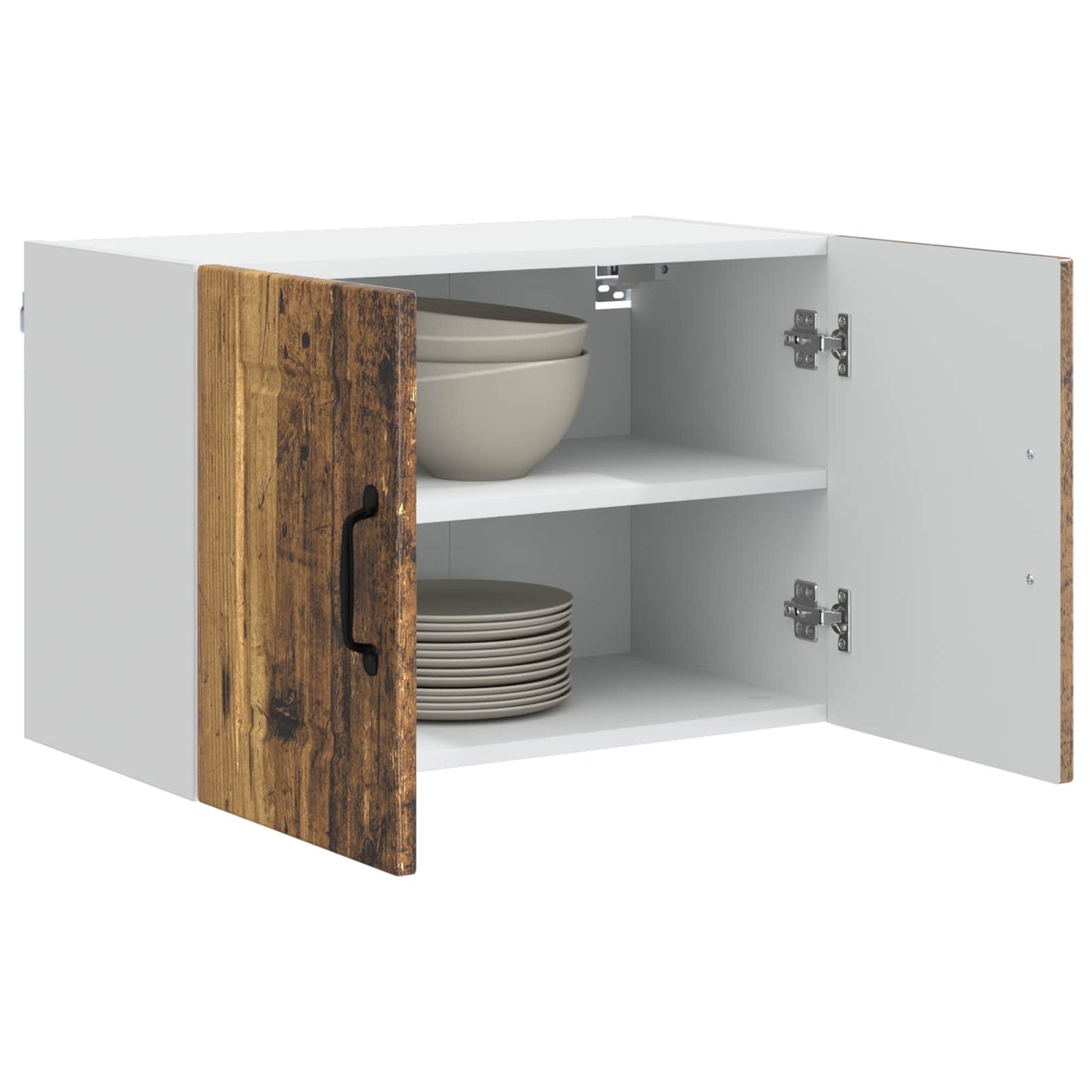 vidaXL Wall Cabinet PORTO Old Wood 60 x 31 x 40 cm Engineered Wood