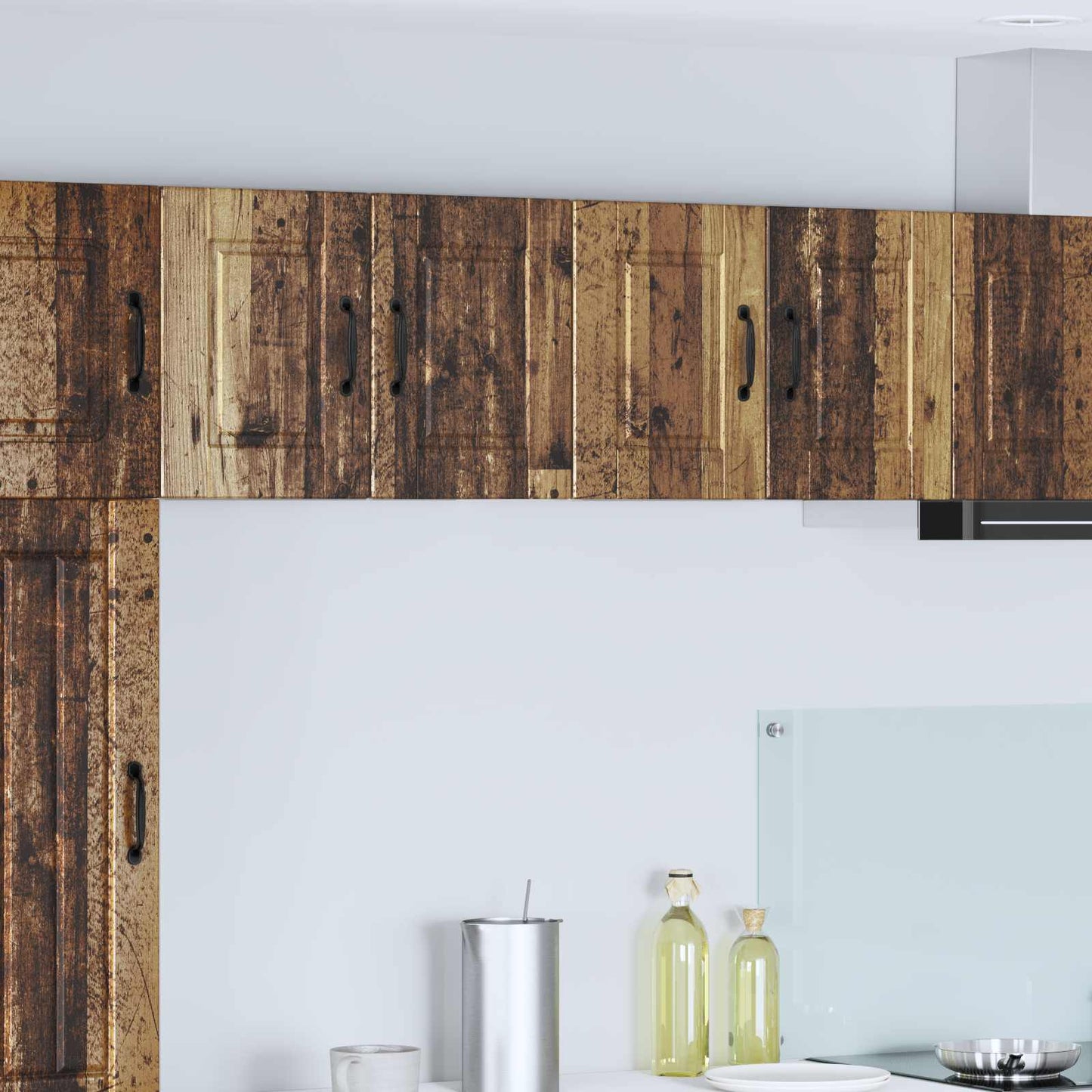 vidaXL Wall Cabinet PORTO 2 pcs Old Wood 60 x 31 x 40 cm