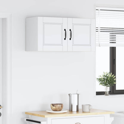 vidaXL Wall Cabinet PORTO White 80 x 31 x 40 cm Engineered Wood