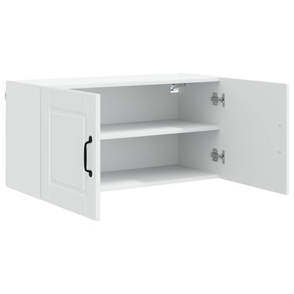 vidaXL Wall Cabinet PORTO White 80 x 31 x 40 cm Engineered Wood
