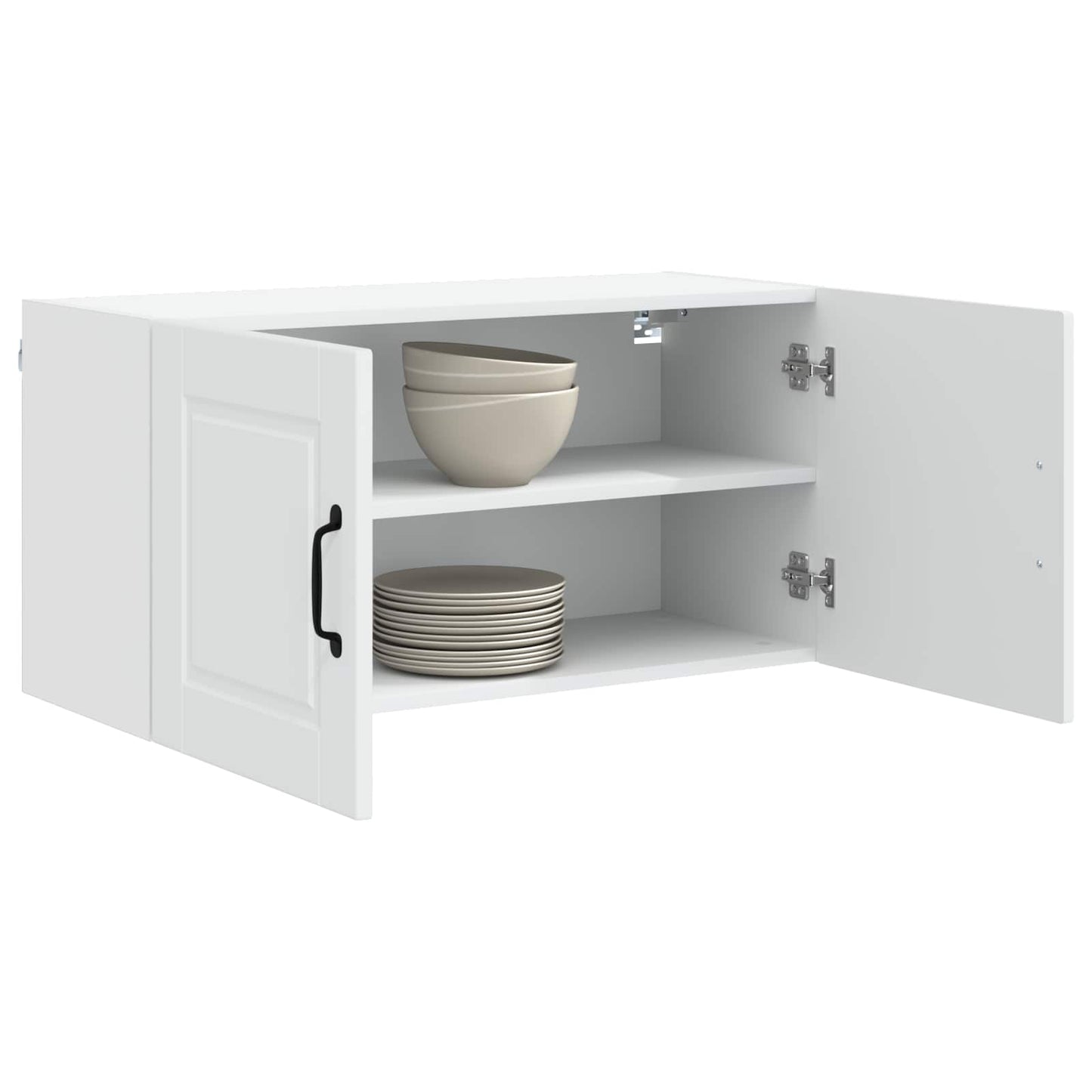 vidaXL Wall Cabinet PORTO White 80 x 31 x 40 cm Engineered Wood