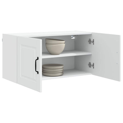 vidaXL Wall Cabinet PORTO White 80 x 31 x 40 cm Engineered Wood