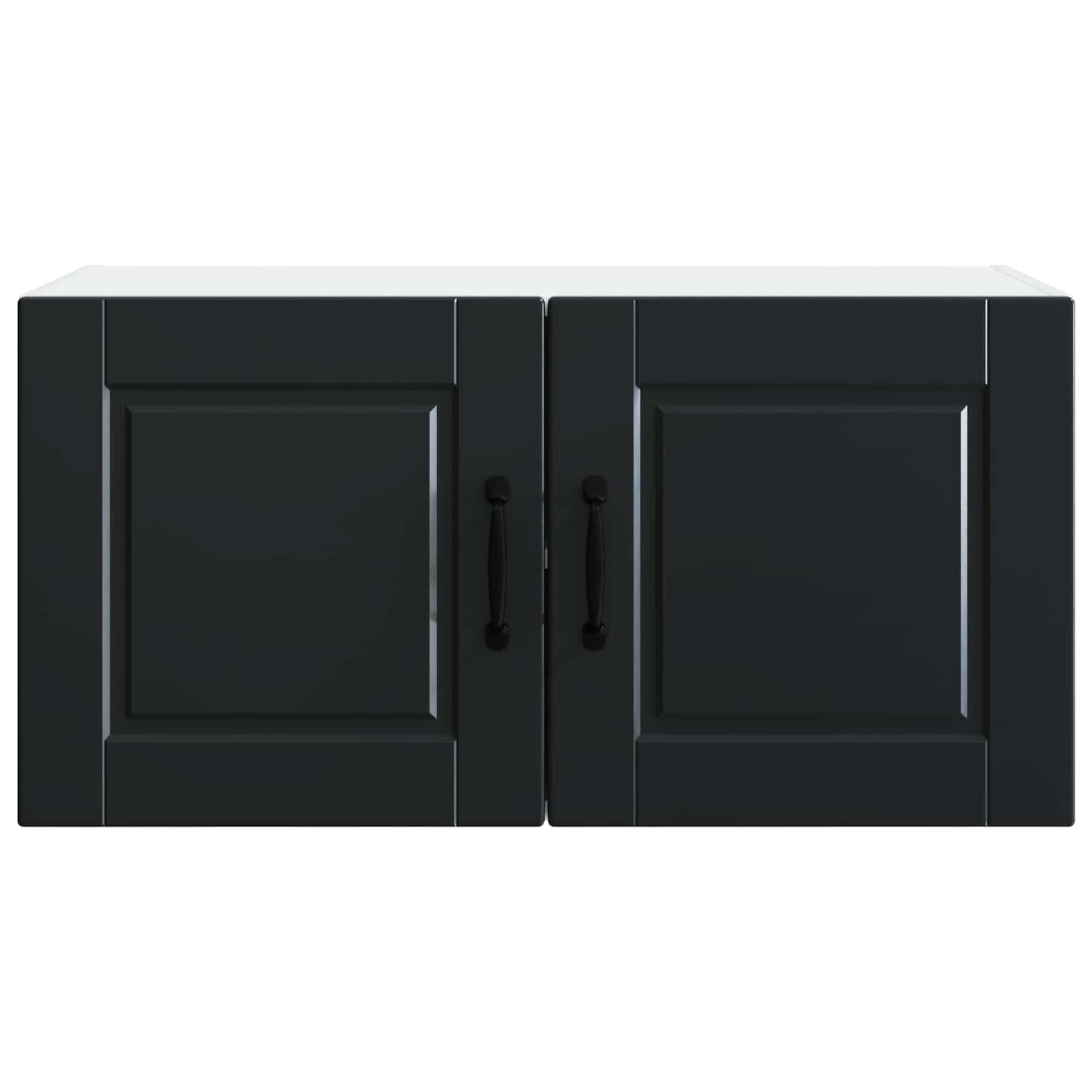 vidaXL Wall Cabinet PORTO Black 80 x 31 x 40 cm Engineered Wood