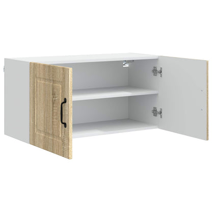 vidaXL Wall Cabinet PORTO Sonoma Oak 80 x 31 x 40 cm Engineered Wood