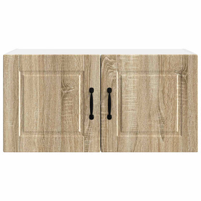 vidaXL Wall Cabinet PORTO Sonoma Oak 80 x 31 x 40 cm Engineered Wood