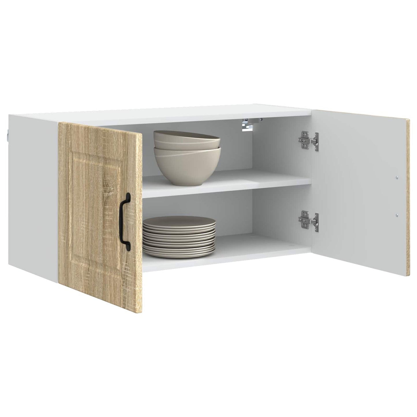 vidaXL Wall Cabinet PORTO Sonoma Oak 80 x 31 x 40 cm Engineered Wood