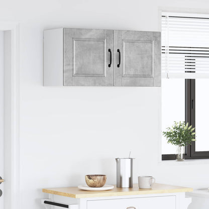 vidaXL Wall Cabinet PORTO Concrete Grey 80 x 31 x 40 cm
