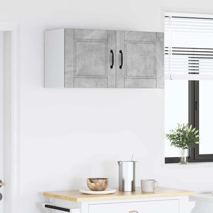 vidaXL Wall Cabinet PORTO Concrete Grey 80 x 31 x 40 cm