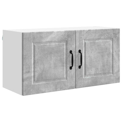 vidaXL Wall Cabinet PORTO Concrete Grey 80 x 31 x 40 cm