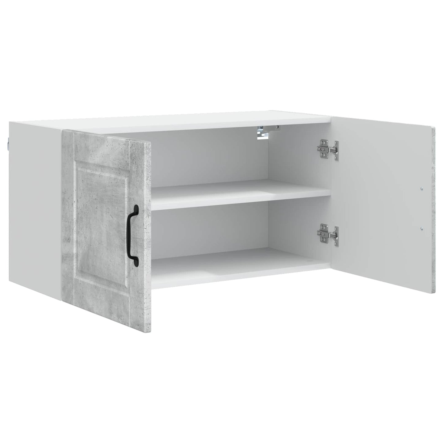 vidaXL Wall Cabinet PORTO Concrete Grey 80 x 31 x 40 cm
