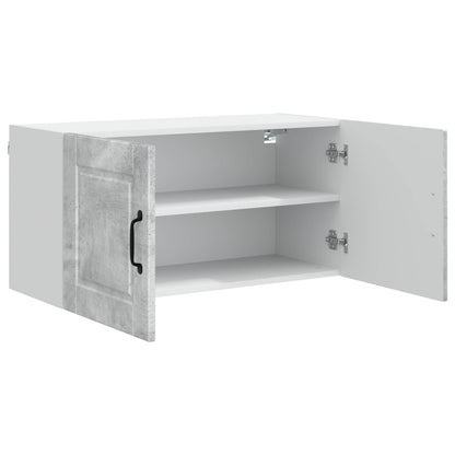 vidaXL Wall Cabinet PORTO Concrete Grey 80 x 31 x 40 cm