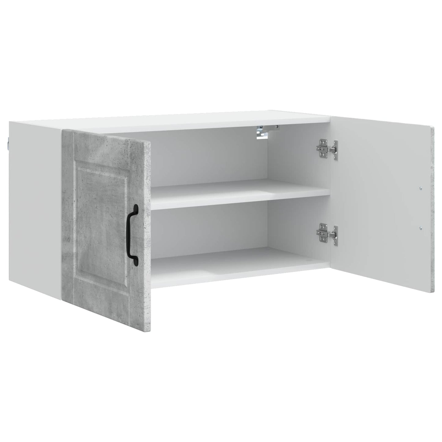 vidaXL Wall Cabinet PORTO Concrete Grey 80 x 31 x 40 cm